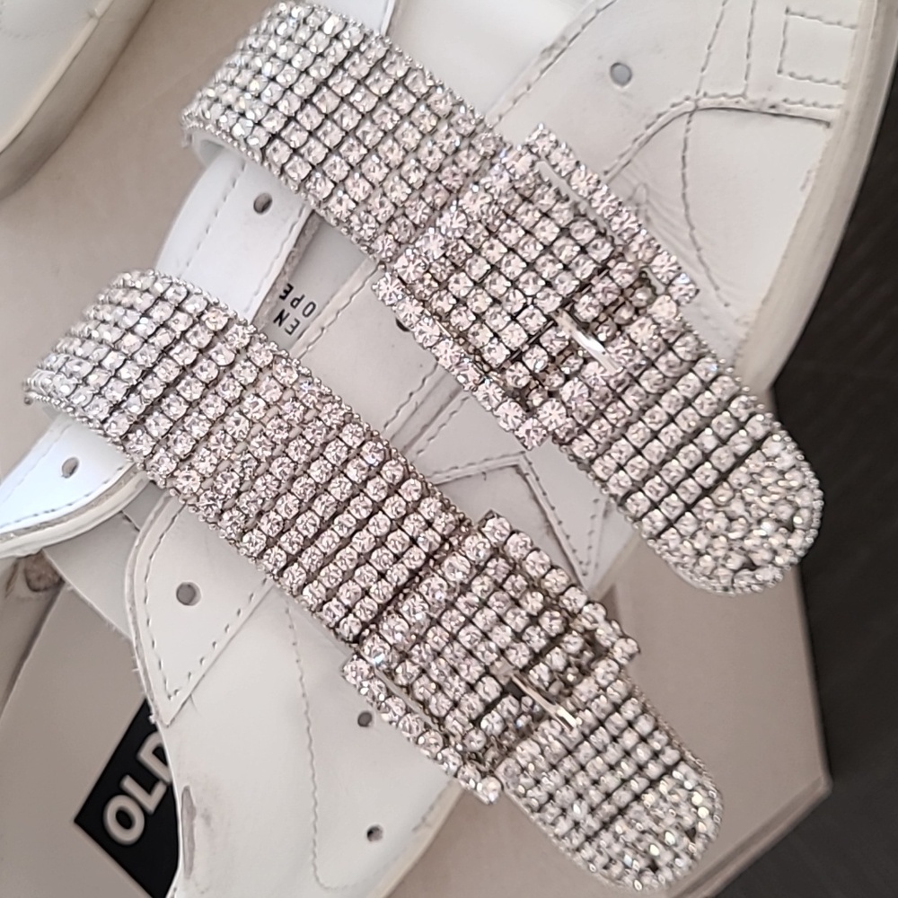 Golden Goose Old School Crystal Buckle Sneakers - Picture 12 of 17